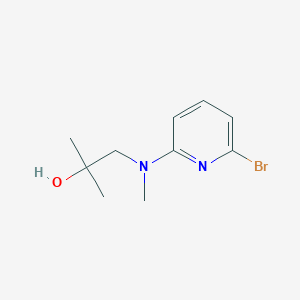 molecular formula C10H15BrN2O B8667949 1-[(6-Bromo-pyridin-2-yl)-methyl-amino]-2-methyl-propan-2-ol 