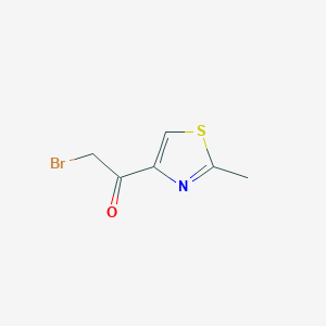 molecular formula C6H6BrNOS B8667964 2-Bromo-1-(2-methylthiazol-4-yl)ethanone 