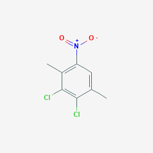 molecular formula C8H7Cl2NO2 B8667979 2,3-Dichloro-1,4-dimethyl-5-nitrobenzene CAS No. 89749-35-9