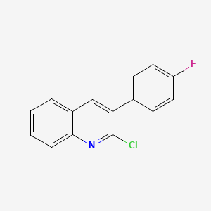 molecular formula C15H9ClFN B8668001 2-Chloro-3-(4-fluorophenyl)quinoline CAS No. 85273-99-0