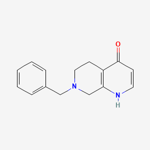 molecular formula C15H16N2O B8668017 7-Benzyl-5,6,7,8-tetrahydro-[1,7]naphthyridin-4-ol 