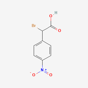 molecular formula C8H6BrNO4 B8668077 2-Bromo-2-(4-nitrophenyl)acetic acid 