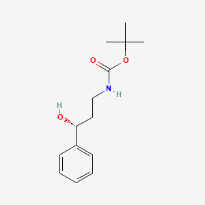 molecular formula C14H21NO3 B8668084 (R)-tert-Butyl (3-hydroxy-3-phenylpropyl)carbamate CAS No. 913642-86-1