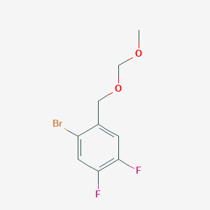 molecular formula C9H9BrF2O2 B8668108 2-Bromo-4,5-difluoro-1-(methoxymethoxymethyl)benzene 