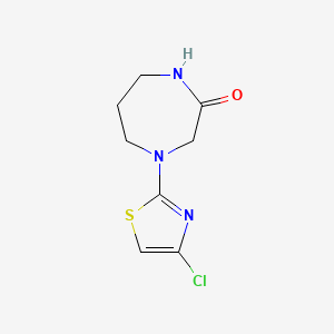 molecular formula C8H10ClN3OS B8668124 4-(4-Chloro-1,3-thiazol-2-yl)-1,4-diazepan-2-one 
