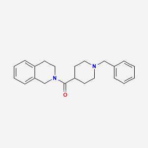 molecular formula C22H26N2O B8668153 (1-benzylpiperidin-4-yl)(3,4-dihydroisoquinolin-2(1H)-yl)methanone 