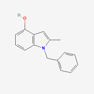 molecular formula C16H15NO B8668172 1-Benzyl-2-methyl-1H-indol-4-ol CAS No. 172732-78-4