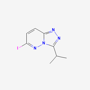 molecular formula C8H9IN4 B8668176 6-Iodo-3-isopropyl-[1,2,4]triazolo[4,3-b]pyridazine 