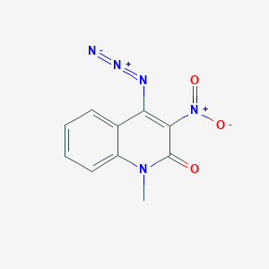 molecular formula C10H7N5O3 B8668209 4-azido-1-methyl-3-nitro-1H-quinolin-2-one 
