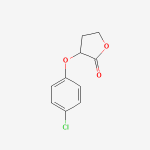 molecular formula C10H9ClO3 B8668231 3-(4-chlorophenoxy)dihydrofuran-2(3H)-one 