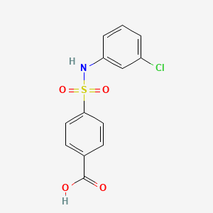 molecular formula C13H10ClNO4S B8668248 4-(N-(3-chlorophenyl)sulfamoyl)benzoic acid 