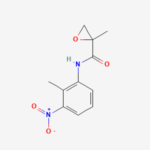 molecular formula C11H12N2O4 B8668265 2-Methyl-N-(2-methyl-3-nitrophenyl)oxirane-2-carboxamide CAS No. 821765-17-7