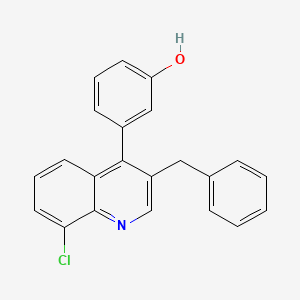 3-(3-Benzyl-8-chloroquinolin-4-yl)phenol