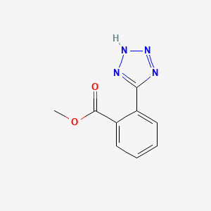 molecular formula C9H8N4O2 B8668369 methyl 2-(2H-tetrazol-5-yl)benzoate CAS No. 56894-73-6