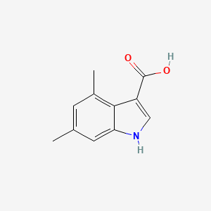 molecular formula C11H11NO2 B8668409 4,6-dimethyl-1H-indole-3-carboxylic acid 