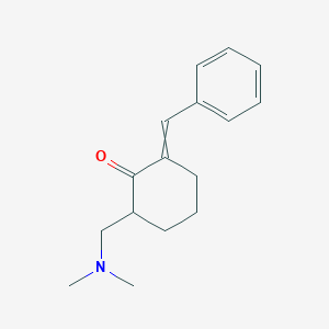 molecular formula C16H21NO B8668422 2-Benzylidene-6-dimethylaminomethyl-cyclohexanone CAS No. 57754-23-1