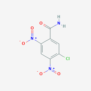 molecular formula C7H4ClN3O5 B8668504 5-Chloro-2,4-dinitrobenzamide CAS No. 60532-50-5