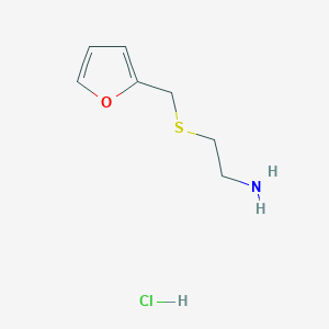 molecular formula C7H12ClNOS B8668535 2-(5-Furylmethylthio)ethylamine hydrochloride CAS No. 60116-24-7