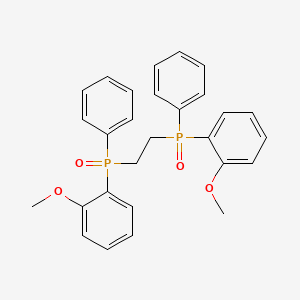 molecular formula C28H28O4P2 B8668542 1-Methoxy-2-[2-[(2-methoxyphenyl)-phenylphosphoryl]ethyl-phenylphosphoryl]benzene CAS No. 74713-67-0