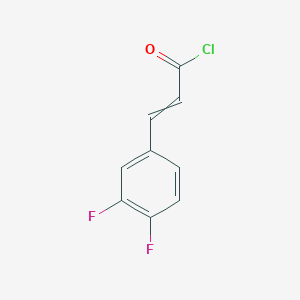 B8668543 3-(3,4-Difluorophenyl)prop-2-enoyl chloride CAS No. 376608-66-1