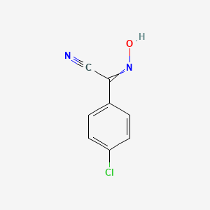 molecular formula C8H5ClN2O B8668585 (E/Z)-4-chloro-N-hydroxybenzimidoyl cyanide 