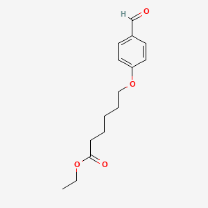 molecular formula C15H20O4 B8668619 Ethyl 6-(4-formylphenoxy)hexanoate CAS No. 156060-77-4