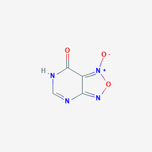 molecular formula C4H2N4O3 B8668676 [1,2,5]Oxadiazolo[3,4-d]pyrimidin-7(6h)-one 1-oxide CAS No. 16206-22-7