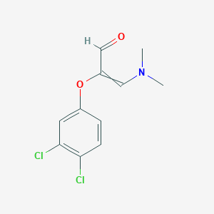 molecular formula C11H11Cl2NO2 B8668679 2-(3,4-Dichlorophenoxy)-3-(dimethylamino)prop-2-enal CAS No. 102645-54-5