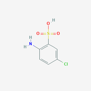 molecular formula C6H6ClNO3S B086687 2-氨基-5-氯苯磺酸 CAS No. 133-74-4