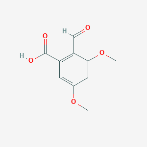 molecular formula C10H10O5 B8668766 2-Formyl-3,5-dimethoxybenzoic acid CAS No. 208940-81-2