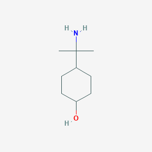 molecular formula C9H19NO B8668768 4-(2-Amino-2-propyl)cyclohexanol 