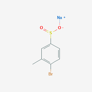 molecular formula C7H6BrNaO2S B8668857 Sodium 4-bromo-3-methylbenzene-1-sulfinate 