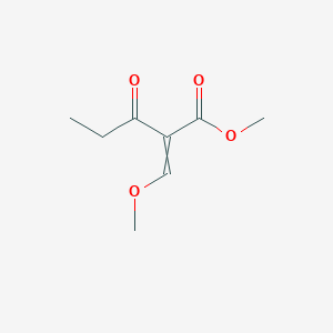 molecular formula C8H12O4 B8668865 Methyl 2-(methoxymethylidene)-3-oxopentanoate CAS No. 125500-76-7