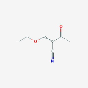 molecular formula C7H9NO2 B8668885 2-(Ethoxymethylidene)-3-oxobutanenitrile 