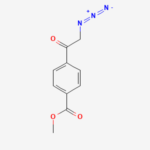 molecular formula C10H9N3O3 B8668920 Methyl 4-(azidoacetyl)benzoate CAS No. 860344-25-8