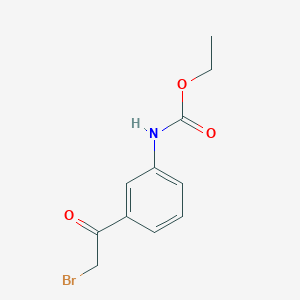 molecular formula C11H12BrNO3 B8668929 ethyl N-[3-(2-bromo-acetyl)-phenyl]-carbamate CAS No. 88541-97-3