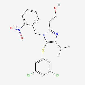 B8668978 1H-Imidazole-2-ethanol, 5-((3,5-dichlorophenyl)thio)-4-(1-methylethyl)-1-((2-nitrophenyl)methyl)- CAS No. 178980-67-1