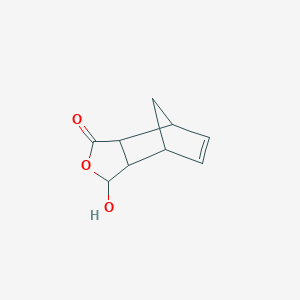 molecular formula C9H10O3 B8668985 4,7-Methanoisobenzofuran-1(3H)-one, 3a,4,7,7a-tetrahydro-3-hydroxy- CAS No. 56232-16-7