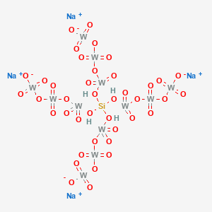 molecular formula H4Na4O40SiW12 B086690 硅钨酸钠 CAS No. 12027-47-3