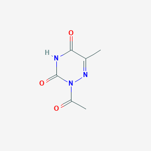 molecular formula C6H7N3O3 B8669018 2-acetyl-6-methyl-1,2,4-triazine-3,5(2H,4H)-dione 