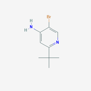molecular formula C9H13BrN2 B8669027 3-Bromo-4-amino-6-tert-butylpyridine 
