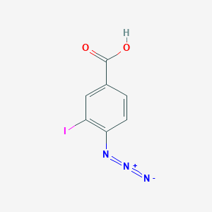 molecular formula C7H4IN3O2 B8669028 4-Azido-3-iodobenzoic acid CAS No. 140430-71-3