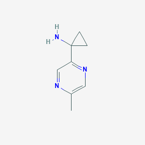 molecular formula C8H11N3 B8669039 1-(5-Methylpyrazin-2-yl)cyclopropanamine 