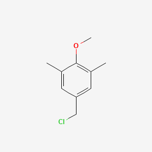 molecular formula C10H13ClO B8669072 5-(Chloromethyl)-2-methoxy-1,3-dimethylbenzene CAS No. 32692-27-6