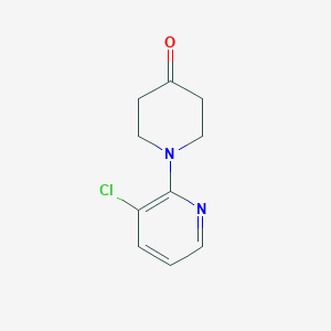 molecular formula C10H11ClN2O B8669078 1-(3-Chloropyridin-2-yl)piperidin-4-one CAS No. 801306-58-1