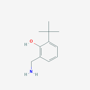 molecular formula C11H17NO B8669100 2-(Aminomethyl)-6-tert-butylphenol 