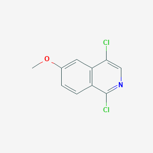 molecular formula C10H7Cl2NO B8669132 1,4-Dichloro-6-methoxyisoquinoline 