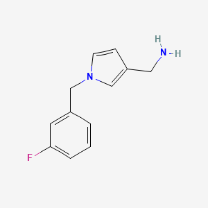 molecular formula C12H13FN2 B8669184 C-(1-(3-fluoro-benzyl)-1H-pyrrol-3-yl)-methylamine 