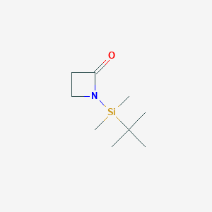molecular formula C9H19NOSi B8669203 N-tert-butyldimethylsilyl-2-oxoazetidine 
