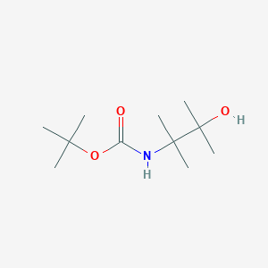 molecular formula C11H23NO3 B8669206 Tert-butyl 3-hydroxy-2,3-dimethylbutan-2-ylcarbamate 